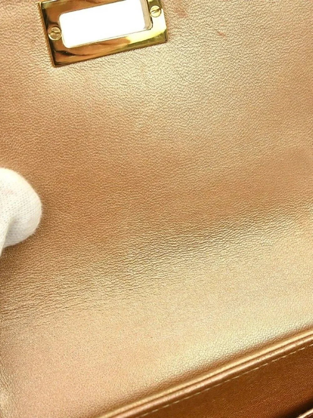Chanel Brown Lambskin Mademoiselle Lock Shoulder Bag NQ11450